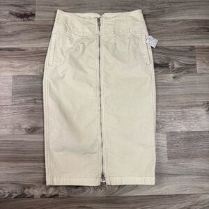 NWT Free People We the Free I Want it All Corduroy Midi Skirt Size 29